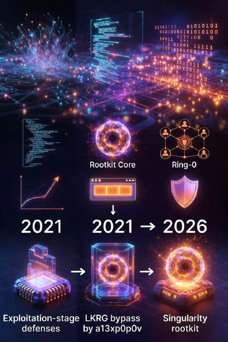 Beyond Cat-and-Mouse: From 2021 (a13xp0p0v) to 2026 (Singularity) — Exploitation Stage Is the Only Real Frontier